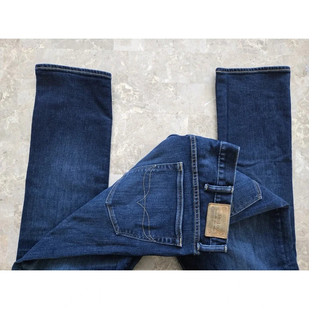 Polo Ralph Lauren Sullivan Slim Jeans Dark Wash Denim Mens 40x32